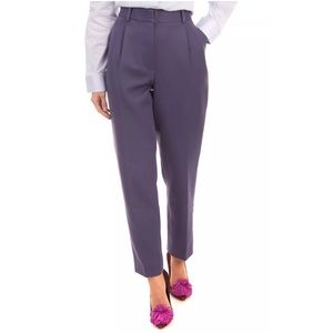 PHILLIP LIM Pleated Front Steel Blue Pants Trouser